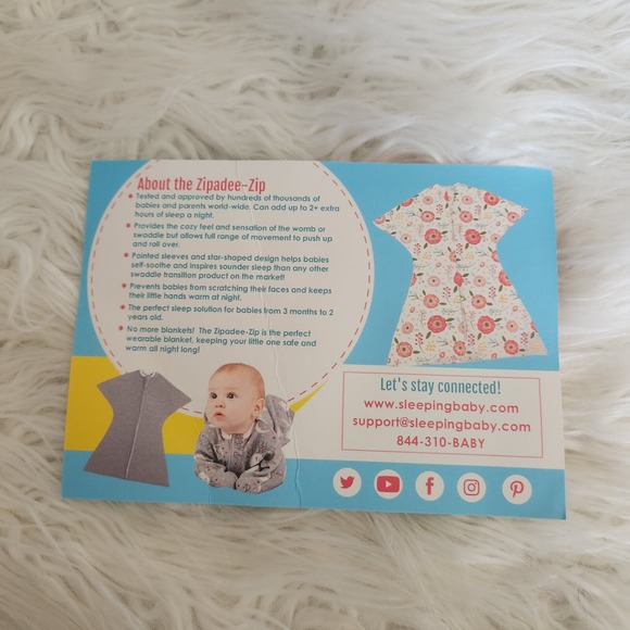 2-PK SLEEPING BABY Zipadee-Zip Sleeping Sack Cotton 3M-6M Extra Small Arrows NEW - Picture 6 of 16